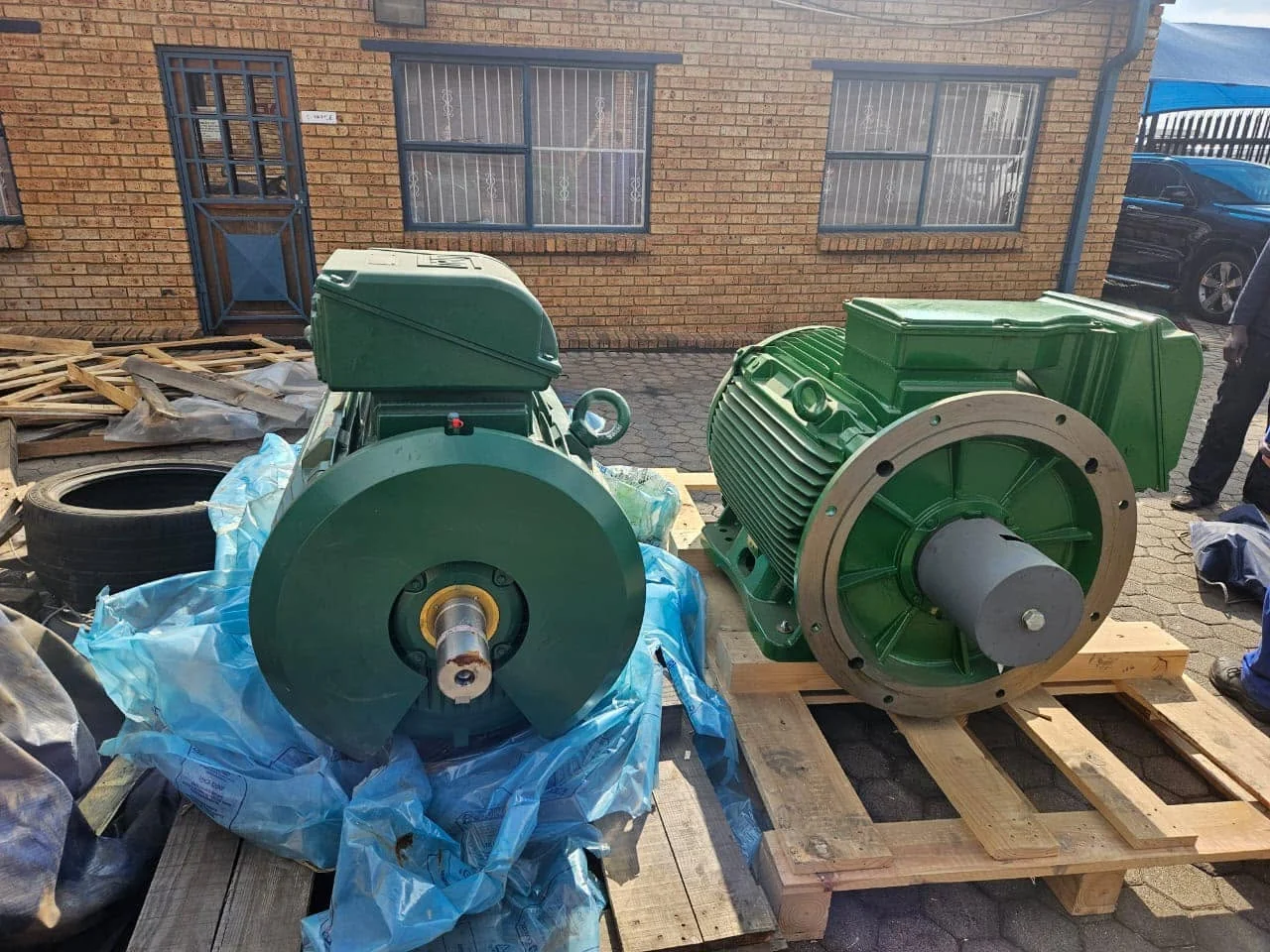 Large industrial electric motors at Granlor