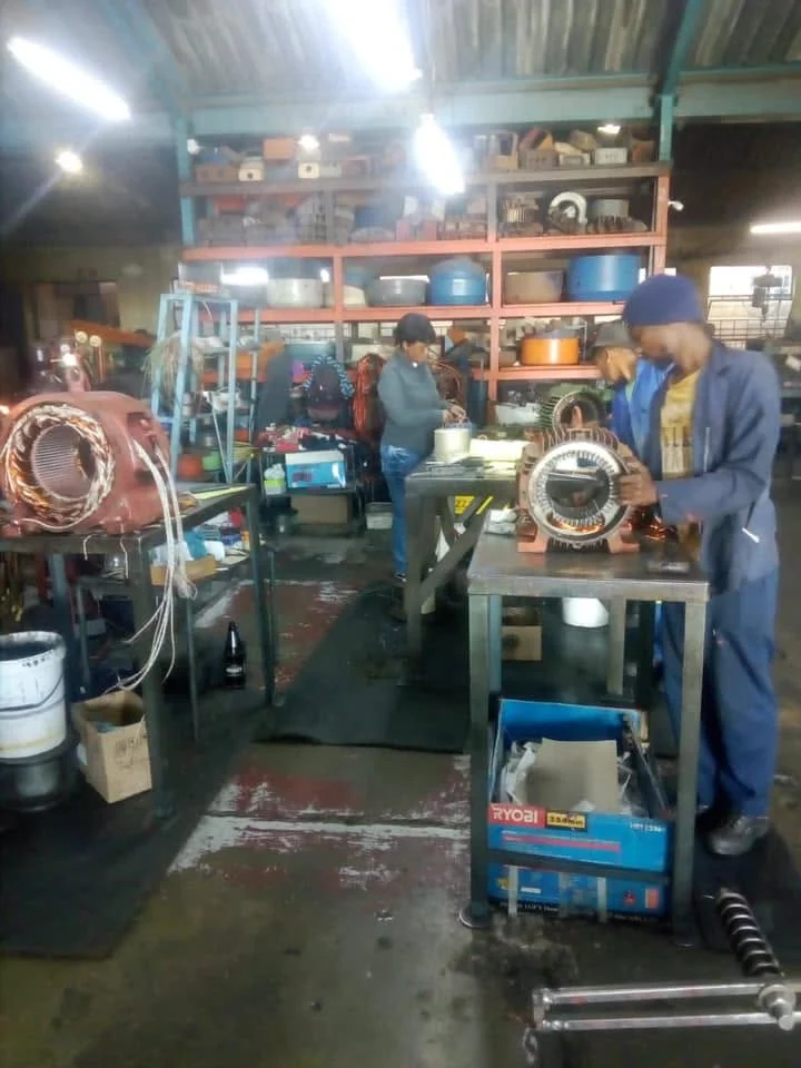 Motor winding work in the Granlor workshop